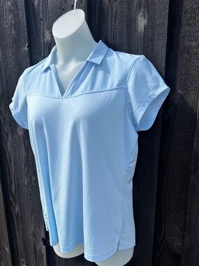 Pebble Beach Dry-Luxe Performance Women's Short-Sleeve V neck golf shirt XL